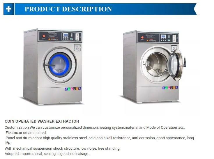 Laundry Washer Extractor /Washing Machine Industrial for Hotel Hospital or School