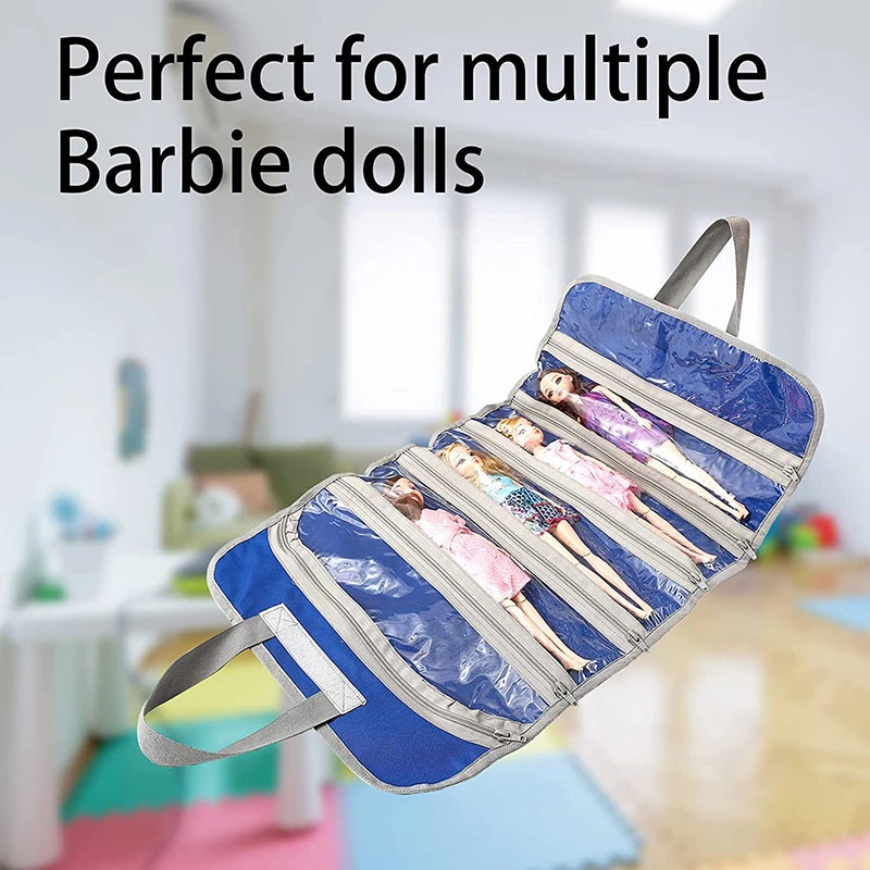 Barbie Doll Little Girl Hanging Compatible Foldable Toy Storage Bag